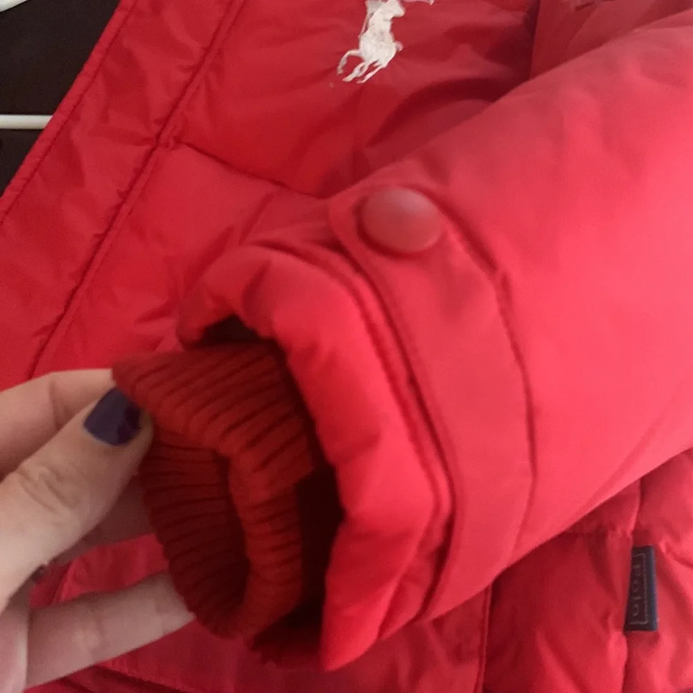 Polo by Ralph Lauren red jacket/vest. Sz 2xl. Removable sleeves. Heavy/warm